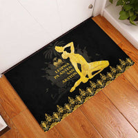 Haiti Neg Marron Gold Rubber Doormat Lespwa pa anyen san aksyon - Wonder Print Shop