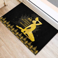 Haiti Neg Marron Gold Rubber Doormat Lespwa pa anyen san aksyon - Wonder Print Shop