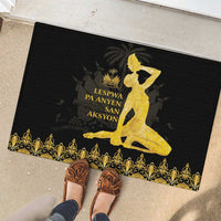 Haiti Neg Marron Gold Rubber Doormat Lespwa pa anyen san aksyon - Wonder Print Shop