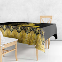 Haiti Neg Marron Gold Tablecloth Lespwa pa anyen san aksyon - Wonder Print Shop