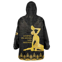 Haiti Neg Marron Gold Wearable Blanket Hoodie Lespwa pa anyen san aksyon - Wonder Print Shop
