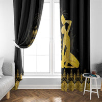 Haiti Neg Marron Gold Window Curtain Lespwa pa anyen san aksyon - Wonder Print Shop
