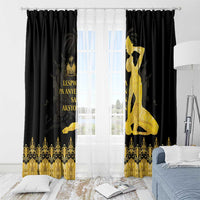 Haiti Neg Marron Gold Window Curtain Lespwa pa anyen san aksyon - Wonder Print Shop