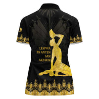 Haiti Neg Marron Gold Women Polo Shirt Lespwa pa anyen san aksyon - Wonder Print Shop