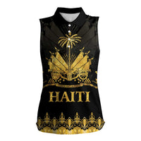 Haiti Neg Marron Gold Women Sleeveless Polo Shirt Lespwa pa anyen san aksyon - Wonder Print Shop