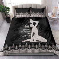 Haiti Neg Marron Silver Bedding Set Hope is Nothing Without Action - Wonder Print Shop