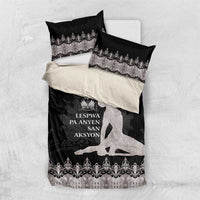 Haiti Neg Marron Silver Bedding Set Hope is Nothing Without Action - Wonder Print Shop