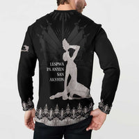 Haiti Neg Marron Silver Button Sweatshirt Hope is Nothing Without Action - Wonder Print Shop