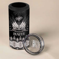 Haiti Neg Marron Silver 4 in 1 Can Cooler Tumbler Hope is Nothing Without Action - Wonder Print Shop