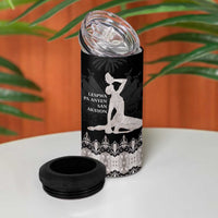 Haiti Neg Marron Silver 4 in 1 Can Cooler Tumbler Hope is Nothing Without Action - Wonder Print Shop