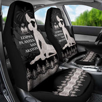 Haiti Neg Marron Silver Car Seat Cover Hope is Nothing Without Action - Wonder Print Shop