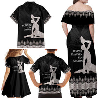 Haiti Neg Marron Silver Family Matching Off Shoulder Maxi Dress and Hawaiian Shirt Hope is Nothing Without Action - Wonder Print Shop
