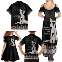 Haiti Neg Marron Silver Family Matching Summer Maxi Dress and Hawaiian Shirt Hope is Nothing Without Action - Wonder Print Shop