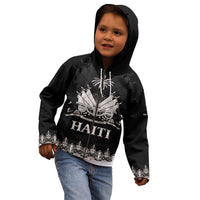 Haiti Neg Marron Silver Kid Hoodie Hope is Nothing Without Action - Wonder Print Shop