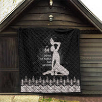 Haiti Neg Marron Silver Quilt Hope is Nothing Without Action - Wonder Print Shop