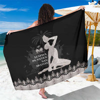Haiti Neg Marron Silver Sarong Hope is Nothing Without Action - Wonder Print Shop