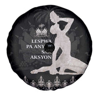 Haiti Neg Marron Silver Spare Tire Cover Hope is Nothing Without Action - Wonder Print Shop