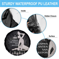 Haiti Neg Marron Silver Spare Tire Cover Hope is Nothing Without Action - Wonder Print Shop