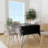 Haiti Neg Marron Silver Tablecloth Hope is Nothing Without Action - Wonder Print Shop