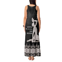 Haiti Neg Marron Silver Tank Maxi Dress Hope is Nothing Without Action - Wonder Print Shop