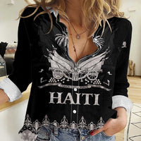 Haiti Neg Marron Silver Women Casual Shirt Hope is Nothing Without Action - Wonder Print Shop