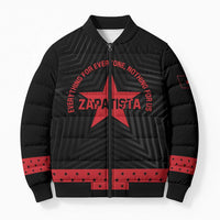 Personalized Zapatista Territories Bomber Puffer Jacket EZLN Everything For Everyone Nothing For Us - Wonder Print Shop