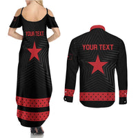 Personalized Zapatista Territories Couples Matching Summer Maxi Dress and Long Sleeve Button Shirt EZLN Everything For Everyone Nothing For Us - Wonder Print Shop