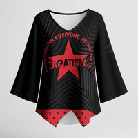Personalized Zapatista Territories Kimono Sleeve Blouse EZLN Everything For Everyone Nothing For Us - Wonder Print Shop