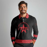 Personalized Zapatista Territories Long Sleeve Polo Shirt EZLN Everything For Everyone Nothing For Us - Wonder Print Shop