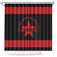 Zapatista Territories Shower Curtain EZLN Everything For Everyone Nothing For Us - Wonder Print Shop