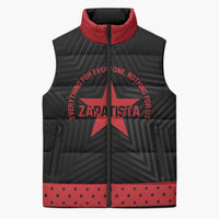 Personalized Zapatista Territories Sleeveless Puffer Jacket EZLN Everything For Everyone Nothing For Us - Wonder Print Shop