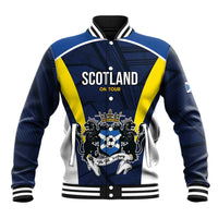 Custom Football Scotland On Tour 2026 Baseball Jacket Tartan Scottish Army Be Coming - Wonder Print Shop