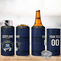 Custom Football Scotland On Tour 2026 4 in 1 Can Cooler Tumbler Tartan Scottish Army Be Coming - Wonder Print Shop