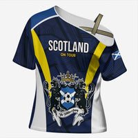 Custom Football Scotland On Tour 2026 Cross Shoulder Shirt Tartan Scottish Army Be Coming - Wonder Print Shop