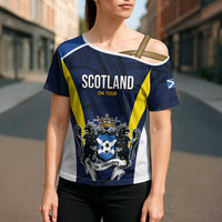 Custom Football Scotland On Tour 2026 Cross Shoulder Shirt Tartan Scottish Army Be Coming - Wonder Print Shop