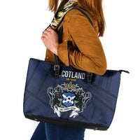Football Scotland On Tour 2026 Leather Tote Bag Tartan Scottish Army Be Coming - Wonder Print Shop