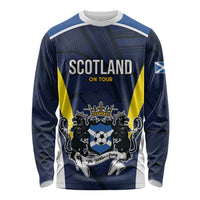 Custom Football Scotland On Tour 2026 Long Sleeve Shirt Tartan Scottish Army Be Coming - Wonder Print Shop