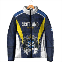 Custom Football Scotland On Tour 2026 Padded Jacket Tartan Scottish Army Be Coming - Wonder Print Shop