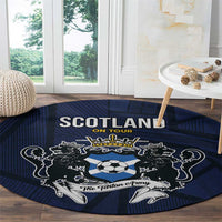 Football Scotland On Tour 2026 Round Carpet Tartan Scottish Army Be Coming - Wonder Print Shop