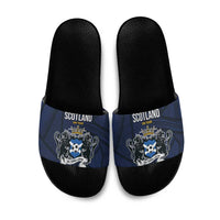 Football Scotland On Tour 2026 Slide Sandals Tartan Scottish Army Be Coming - Wonder Print Shop