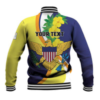 Personalized United States Virgin Islands Baseball Jacket United in Pride and Hope