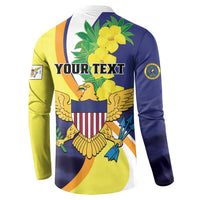 Personalized United States Virgin Islands Button Sweatshirt United in Pride and Hope