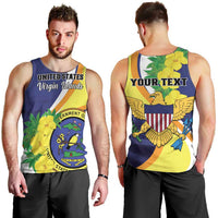 Personalized United States Virgin Islands Men Tank Top United in Pride and Hope