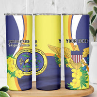 Personalized United States Virgin Islands Skinny Tumbler United in Pride and Hope