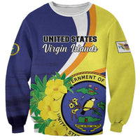 Personalized United States Virgin Islands Sweatshirt United in Pride and Hope