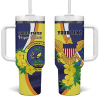 Personalized United States Virgin Islands Tumbler With Handle United in Pride and Hope