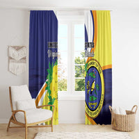 United States Virgin Islands Window Curtain United in Pride and Hope - Wonder Print Shop