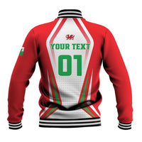 Custom Welsh Rugby Baseball Jacket Wales Red Dragon Champions