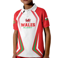 Custom Welsh Rugby Kid Polo Shirt Wales Red Dragon Champions