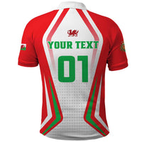 Custom Welsh Rugby Polo Shirt Wales Red Dragon Champions